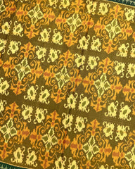 Green & Mustard New Fancy Design Patola Saree - SindhoiPatolaArt