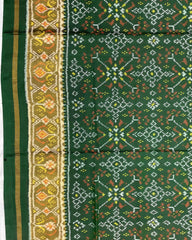 Green Navratan Designer Patola Saree - SindhoiPatolaArt