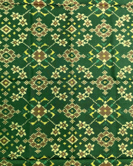 Green Navratan Patola Dupatta - SindhoiPatolaArt