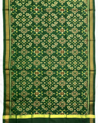 Green Navratan Patola Dupatta - SindhoiPatolaArt
