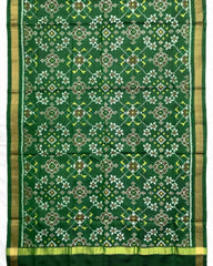 Green Navratan Patola Dupatta - SindhoiPatolaArt
