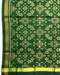 Green Navratan Patola Dupatta - SindhoiPatolaArt