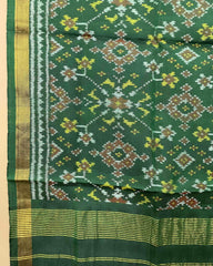 Green Navratan Patola Stole - SindhoiPatolaArt