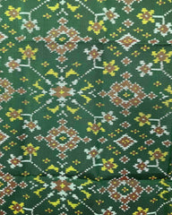 Green Navratan Patola Stole - SindhoiPatolaArt