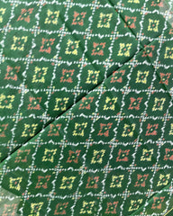 Green Panchanda Designer Patola Dupatta - SindhoiPatolaArt