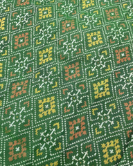 Green Panchanda Designer Patola Saree - SindhoiPatolaArt