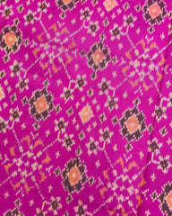 Green & Pink Navratan Patola Saree - SindhoiPatolaArt