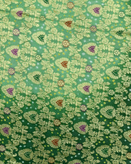 Green Shaded Banarasi Georgette Bandhani Saree - SindhoiPatolaArt