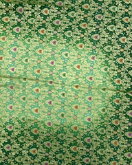 Green Shaded Banarasi Georgette Bandhani Saree - SindhoiPatolaArt