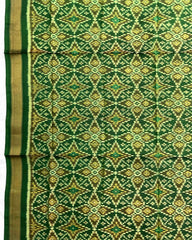 Green Solsitara Design Patola Dupatta - SindhoiPatolaArt