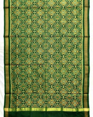 Green Solsitara Design Patola Dupatta - SindhoiPatolaArt