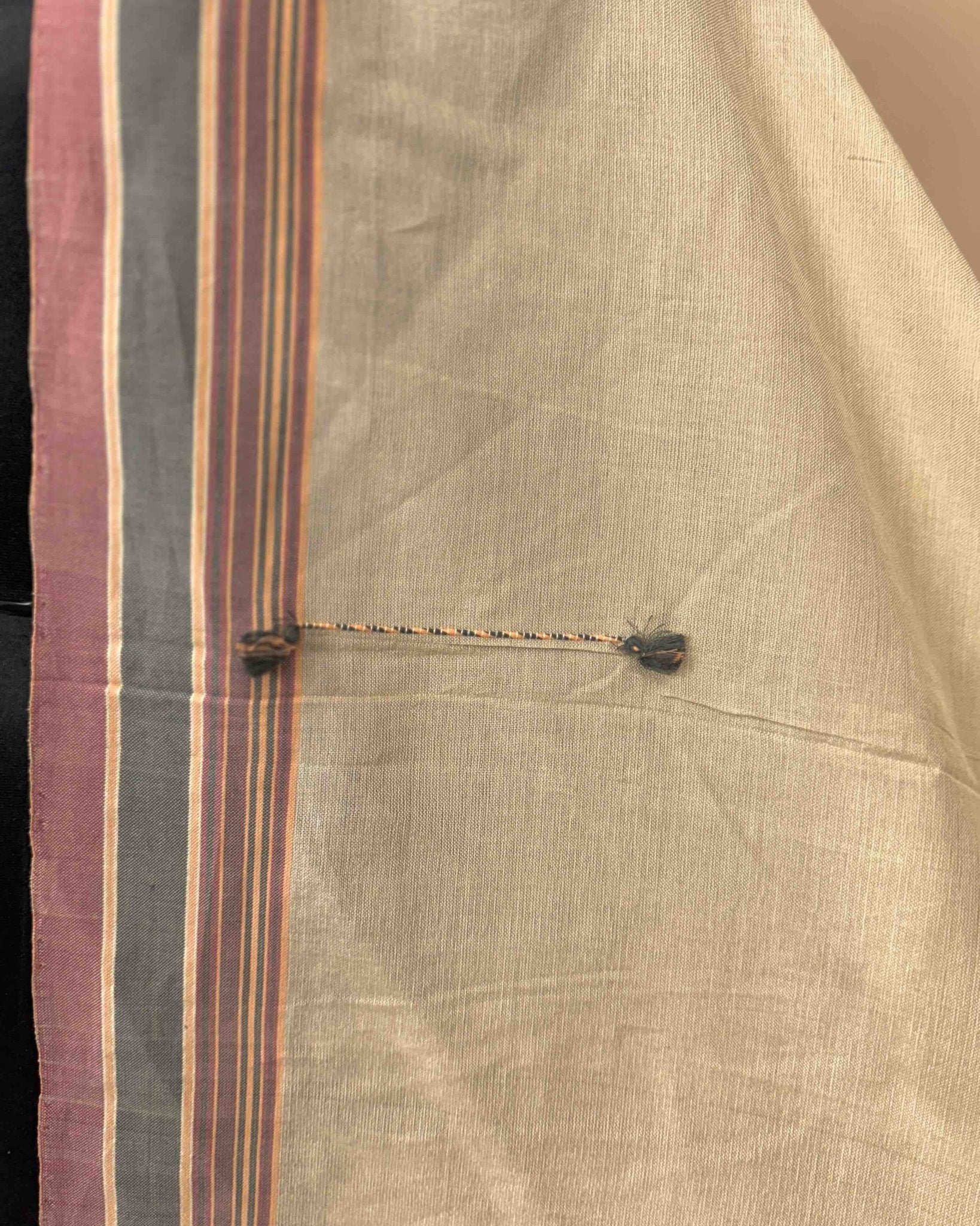 Light Biscuit Coloured Fine Cotton Dupatta - SindhoiPatolaArt