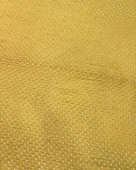 Light Golden Yellow & Peach Shaded Munga Silk Bandhani Saree - SindhoiPatolaArt
