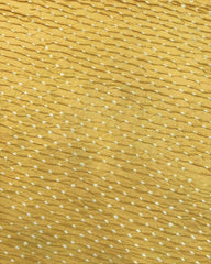 Light Golden Yellow & Peach Shaded Munga Silk Bandhani Saree - SindhoiPatolaArt