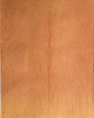 Light Golden Yellow & Peach Shaded Munga Silk Bandhani Saree - SindhoiPatolaArt
