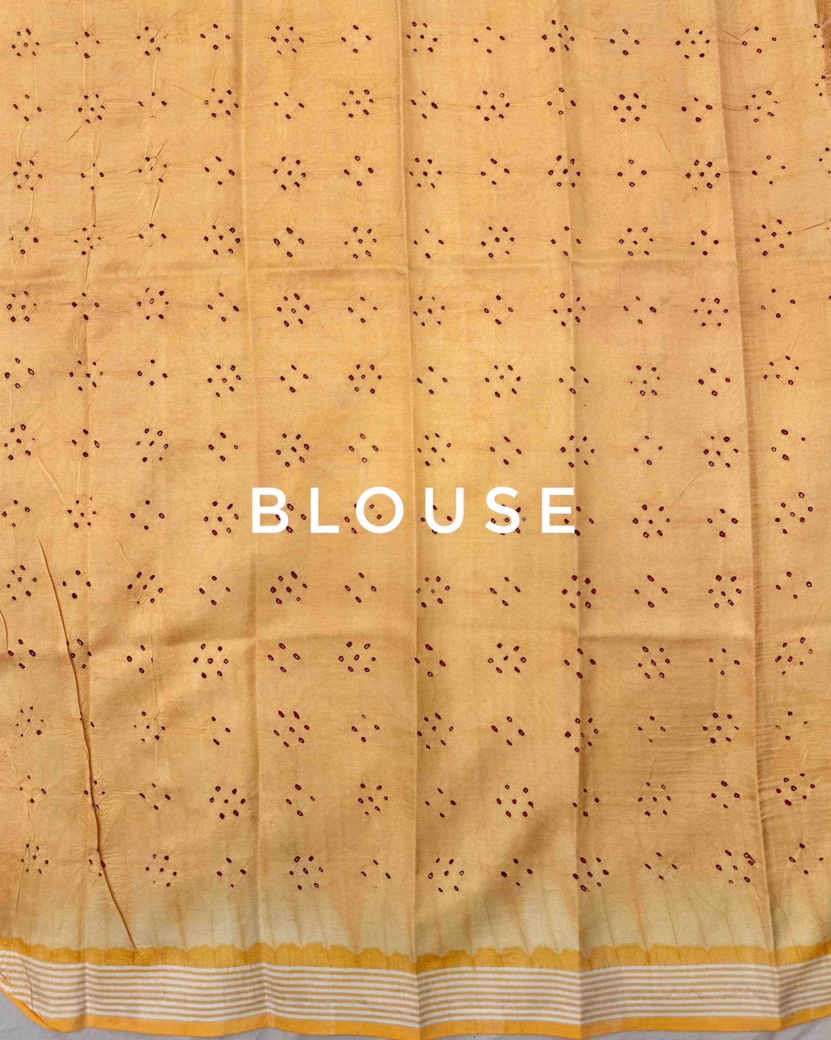 Light Peach Bandhani Patola Saree - SindhoiPatolaArt