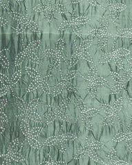 Maroon & Greyish Green Bandhani Patola Dupatta - SindhoiPatolaArt