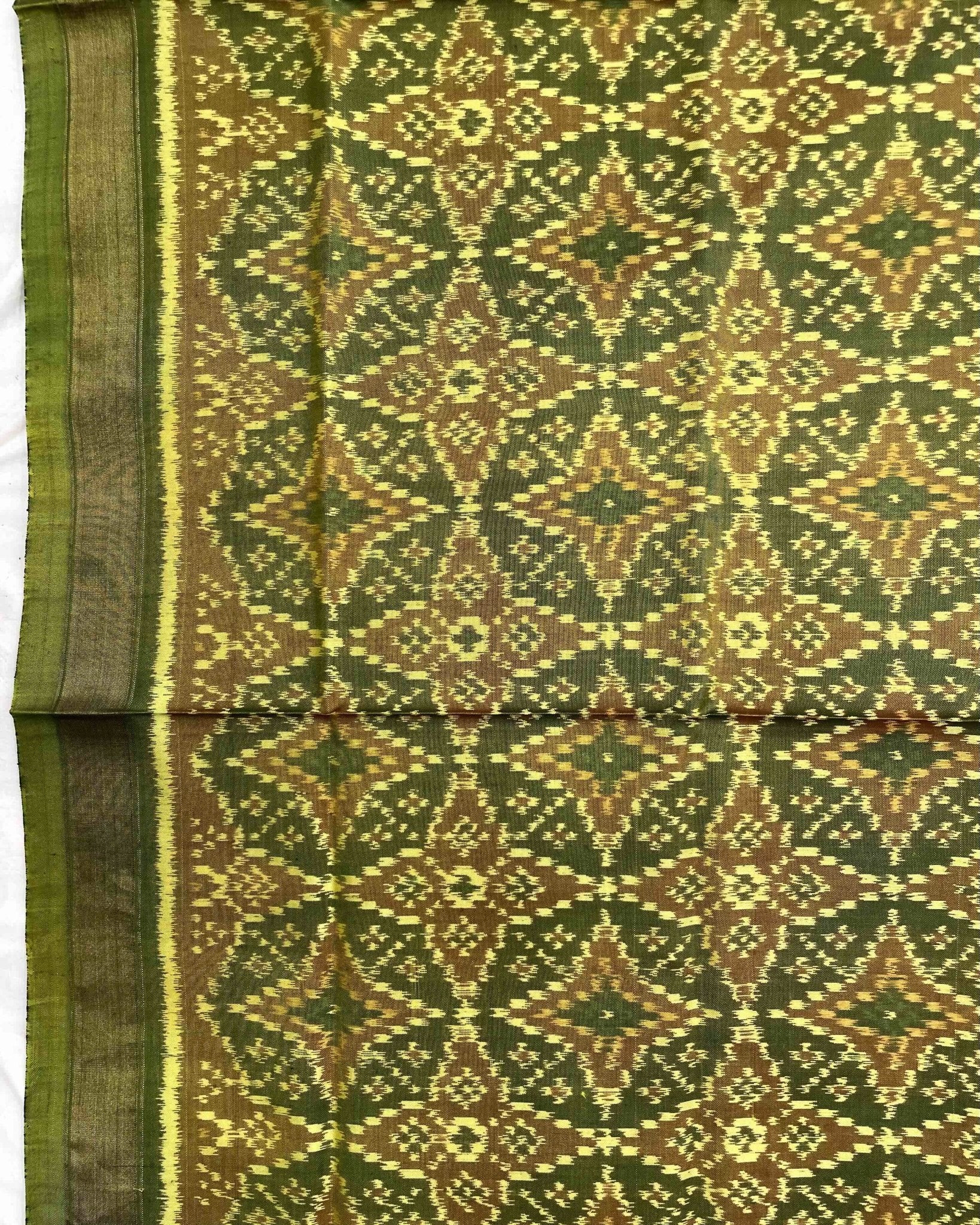 Mehendi Solsitara Design Patola Dupatta - SindhoiPatolaArt