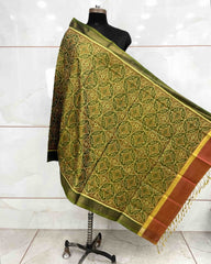 Mehendi Solsitara Design Patola Dupatta - SindhoiPatolaArt