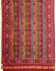 Multicolour Navratan Patola Dupatta - SindhoiPatolaArt