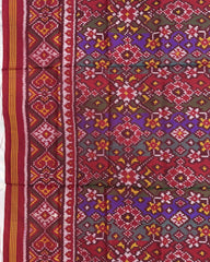 Multicolour Navratan Patola Dupatta - SindhoiPatolaArt