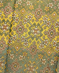 Multicolour Navratan Tissue Patola Saree - SindhoiPatolaArt