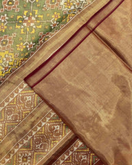 Multicolour Navratan Tissue Patola Saree - SindhoiPatolaArt