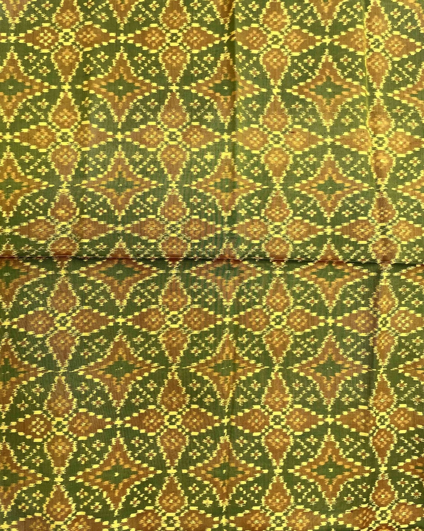 Mustard Yellow Solsitara Design Patola Dupatta - SindhoiPatolaArt