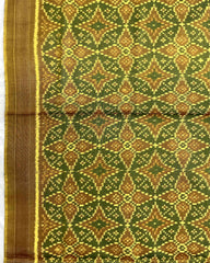Mustard Yellow Solsitara Design Patola Dupatta - SindhoiPatolaArt