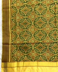 Mustard Yellow Solsitara Design Patola Dupatta - SindhoiPatolaArt