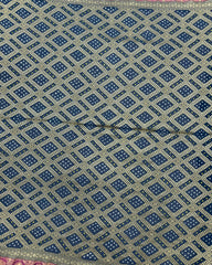 Navy Blue Georgette Bandhani Saree - SindhoiPatolaArt
