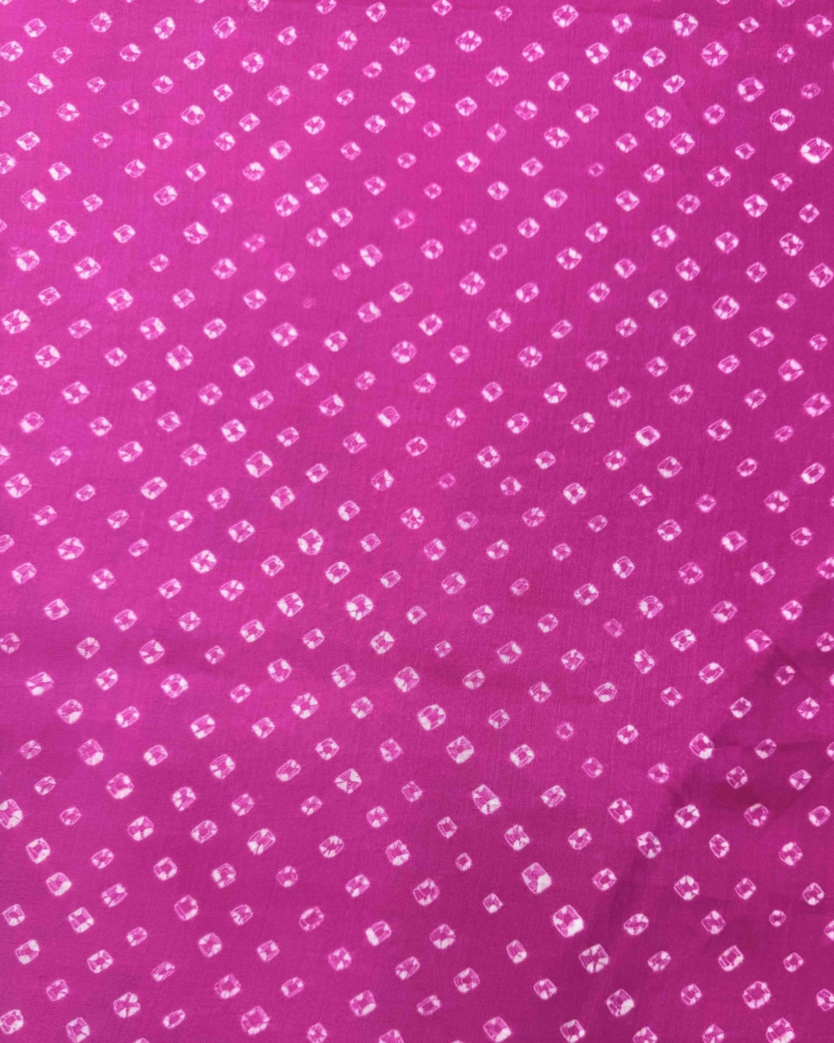 Orange & Pink Shaded Munga Silk Bandhani Saree - SindhoiPatolaArt