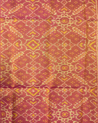 Peach Pink Manekchowk Patola Stole - SindhoiPatolaArt