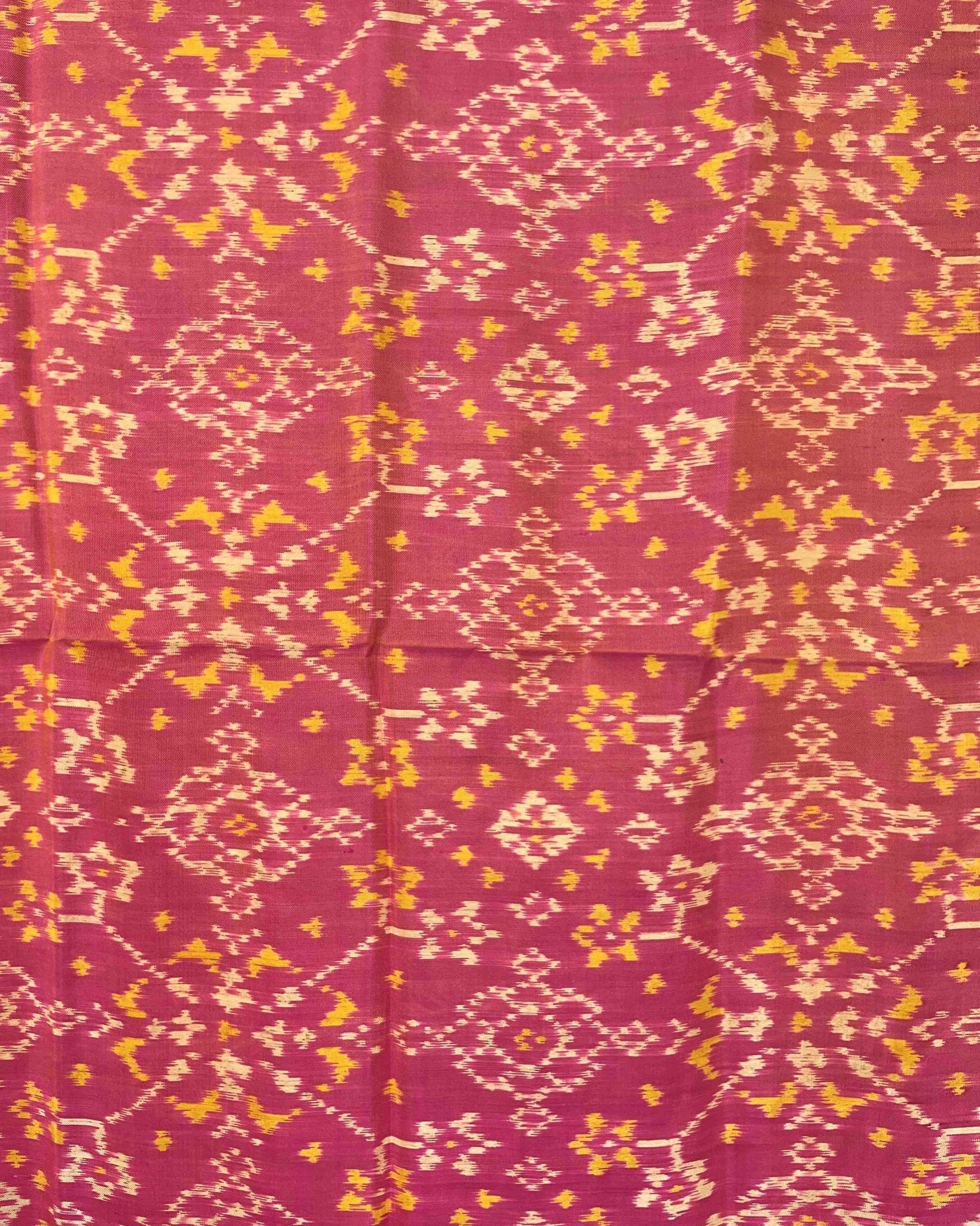 Peach Pink Navratan Designer Patola Dupatta - SindhoiPatolaArt