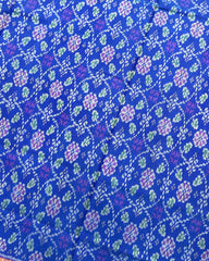 Pink & Blue Solsitara Design Patola Saree - SindhoiPatolaArt