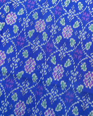 Pink & Blue Solsitara Design Patola Saree - SindhoiPatolaArt