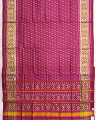 Pink Booty Patola Saree - SindhoiPatolaArt