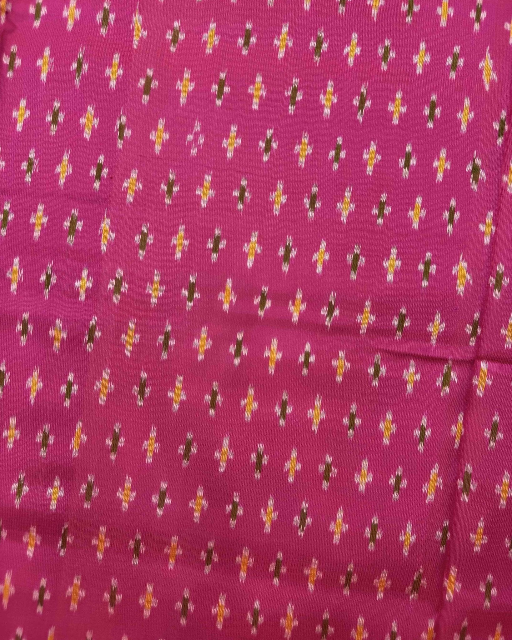 Pink Booty Patola Saree - SindhoiPatolaArt
