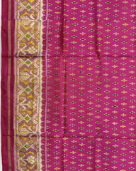 Pink Booty Patola Saree - SindhoiPatolaArt