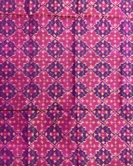 Pink Buttonful Design Patola Dupatta - SindhoiPatolaArt