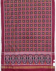 Pink Buttonful Design Patola Dupatta - SindhoiPatolaArt