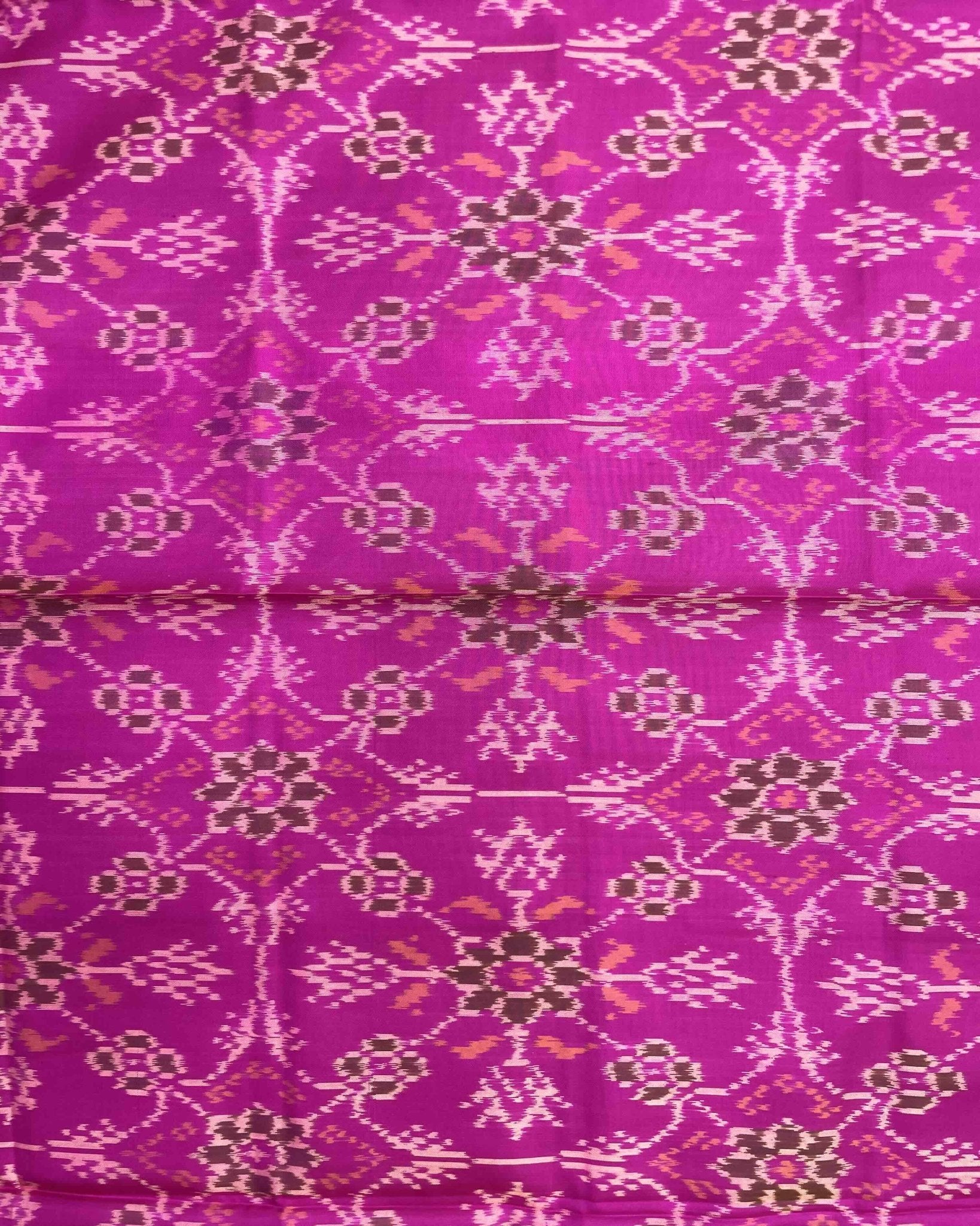 Pink Chhabdi Patola Dupatta - SindhoiPatolaArt