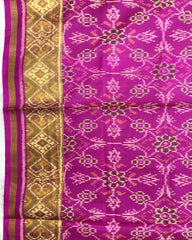 Pink Chhabdi Patola Dupatta - SindhoiPatolaArt