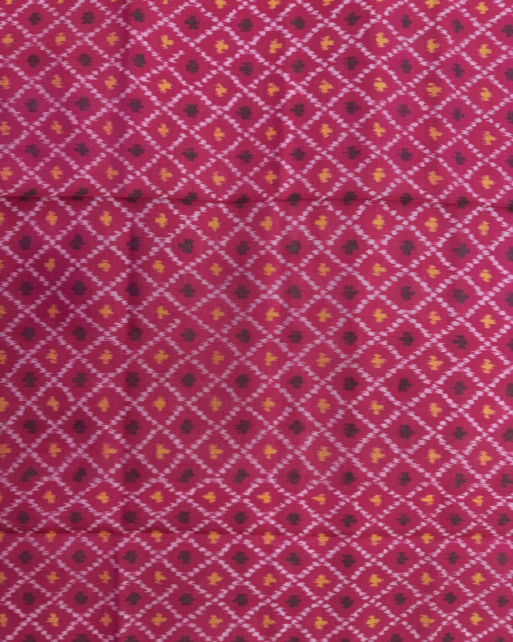 Pink DaramBhatt Patola Dupatta - SindhoiPatolaArt
