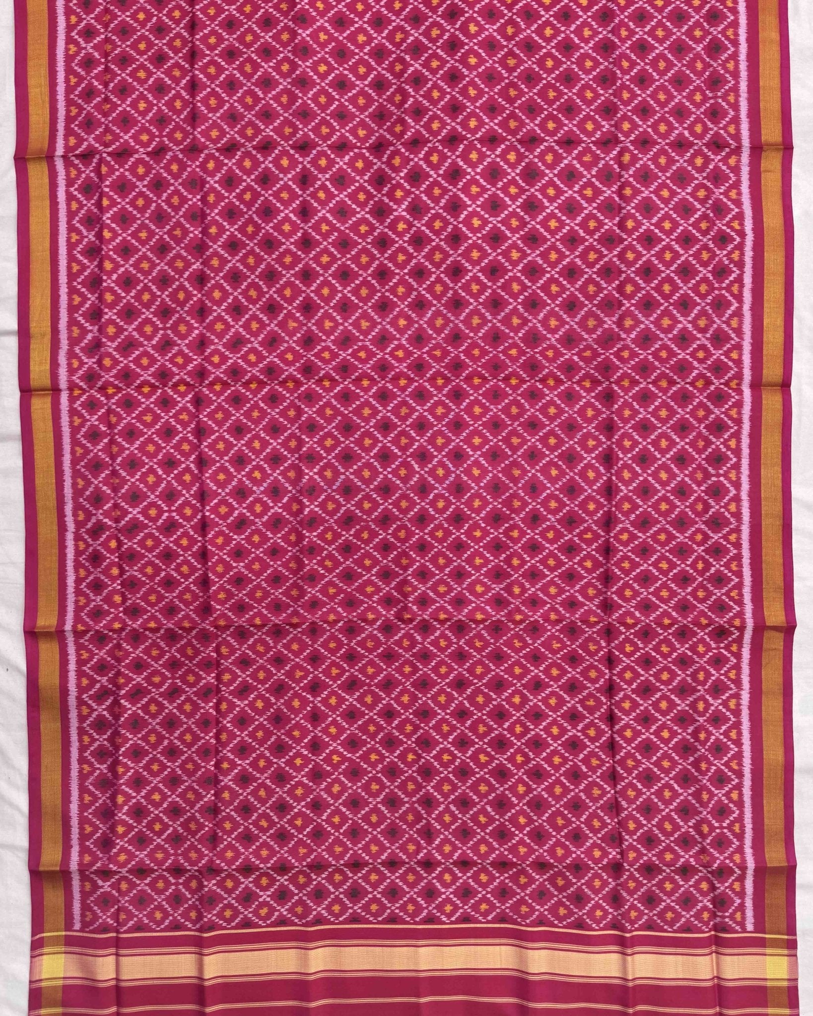 Pink DaramBhatt Patola Dupatta - SindhoiPatolaArt