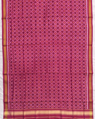 Pink DaramBhatt Patola Dupatta - SindhoiPatolaArt