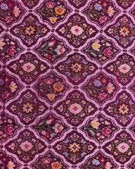 Pink Flower Patola Dupatta - SindhoiPatolaArt