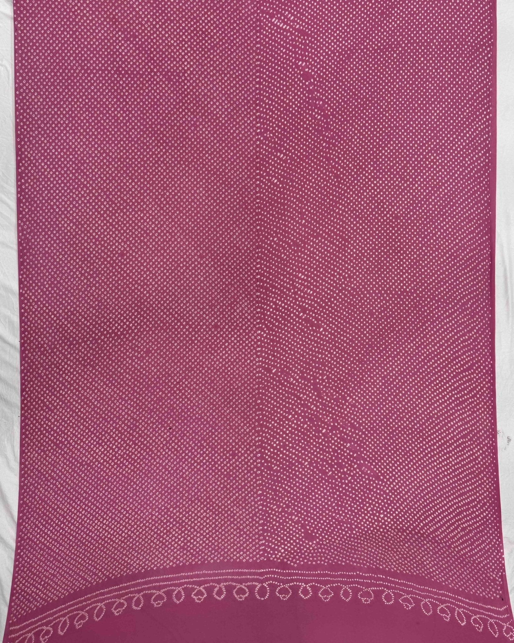 Pink Georgette Bandhani Dupatta - SindhoiPatolaArt