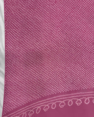 Pink Georgette Bandhani Dupatta - SindhoiPatolaArt