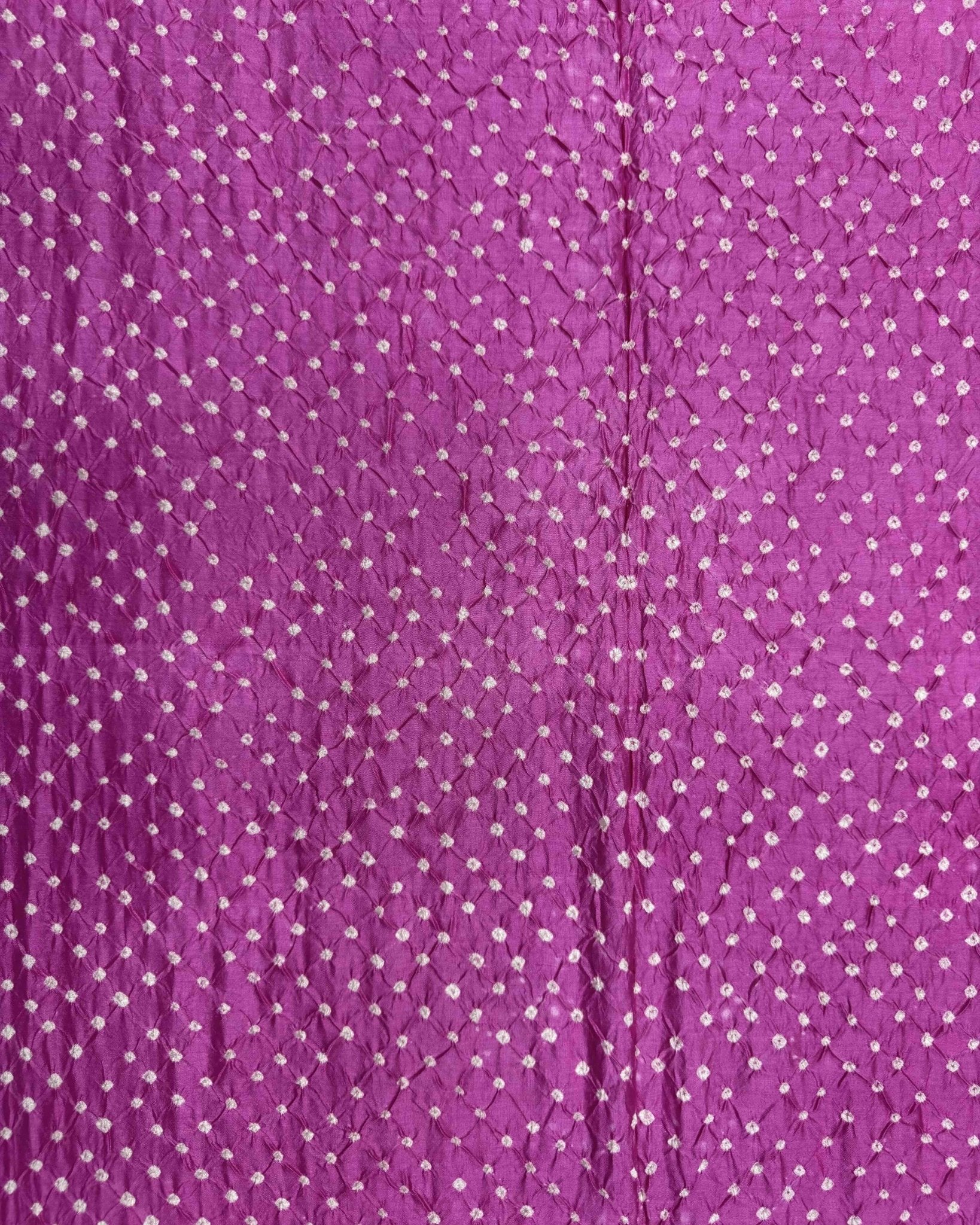 Pink & Light Pink Kanchipuram Bandhani Dupatta - SindhoiPatolaArt